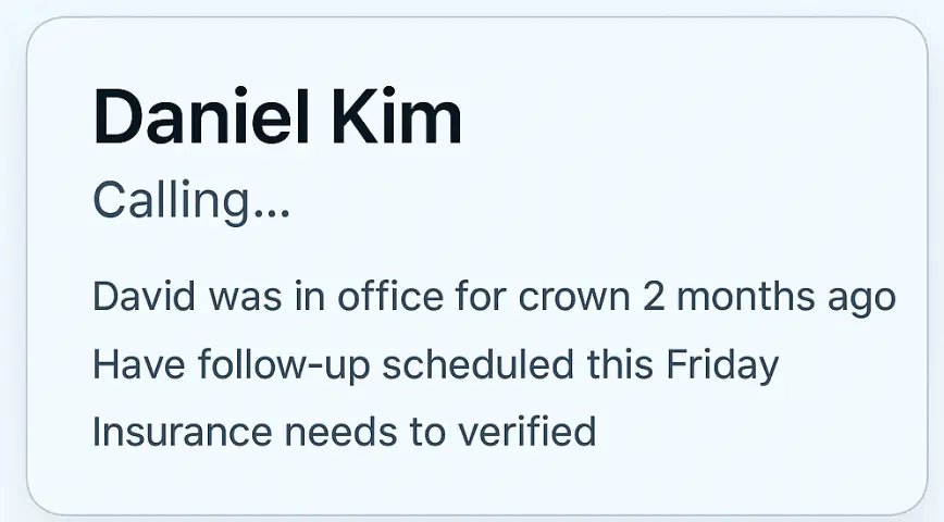 Active Call Information