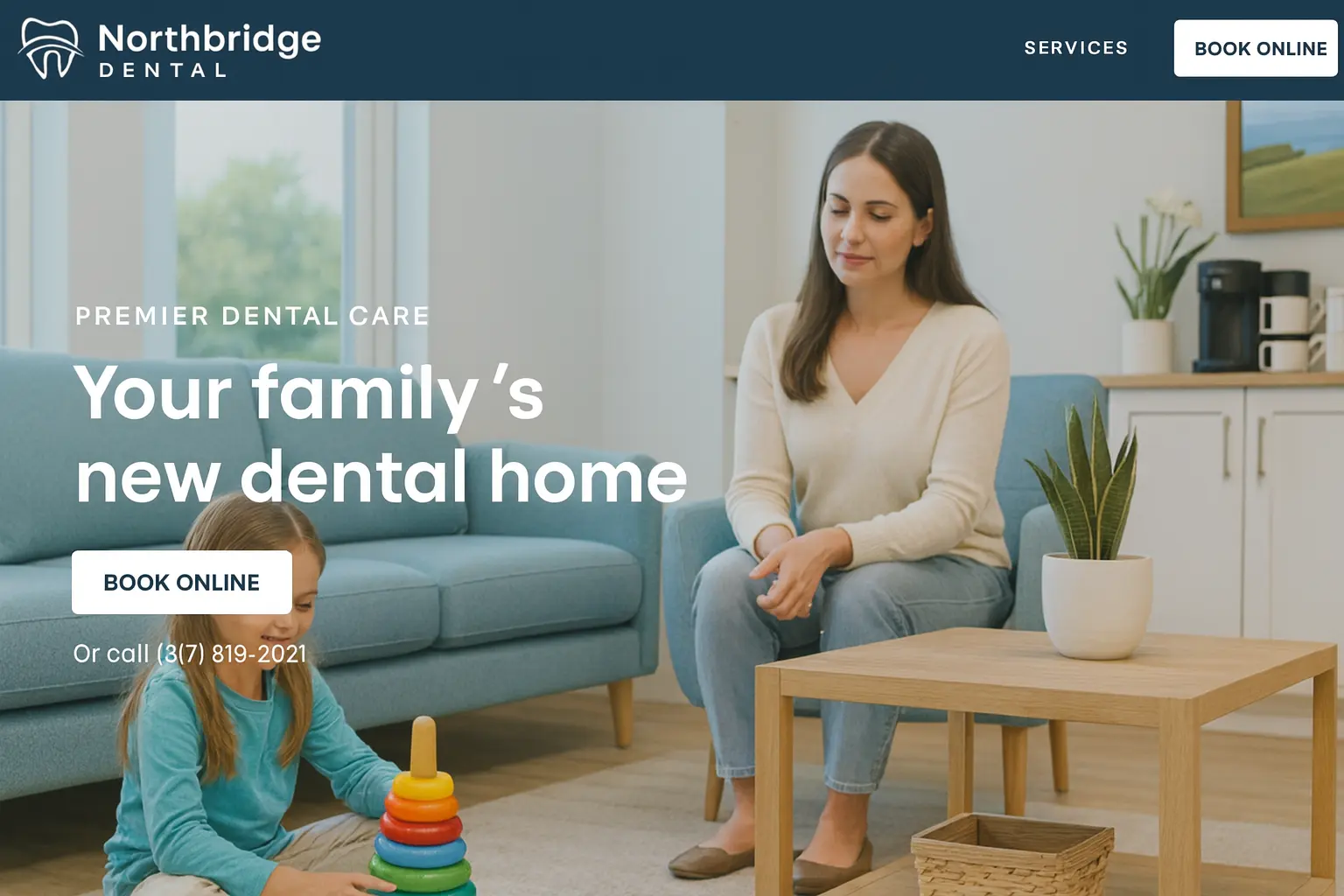 Implants - Website template preview